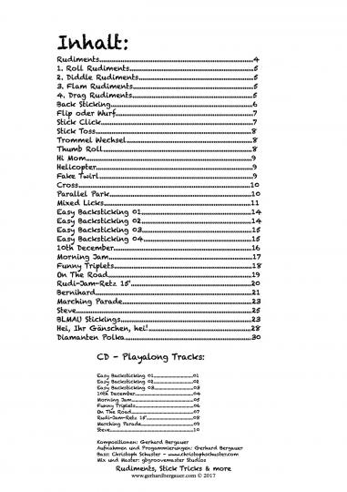 Rudiments, Stick Tricks & more