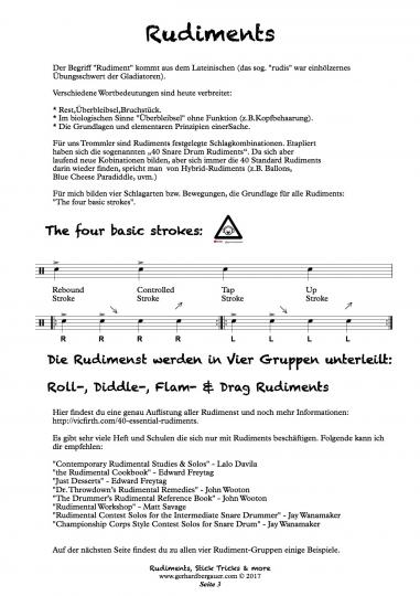 Rudiments, Stick Tricks & more